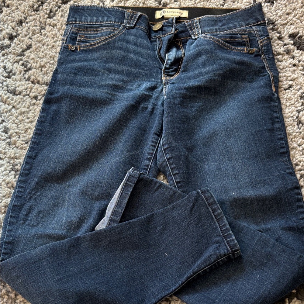 Democracy Deep Blue Straight Leg Jeans